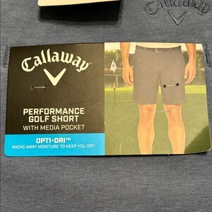 Callaway Men's Athletic Performance Golf Shorts - Deep Peacoat Heather